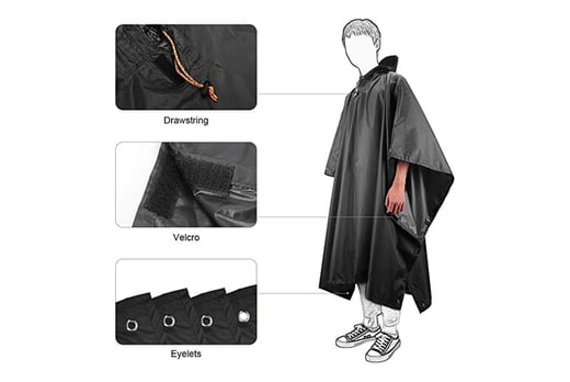 WinCraft Tailgate & Party Rain Poncho