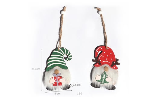 Wooden Christmas Elf Ornaments - Wowcher