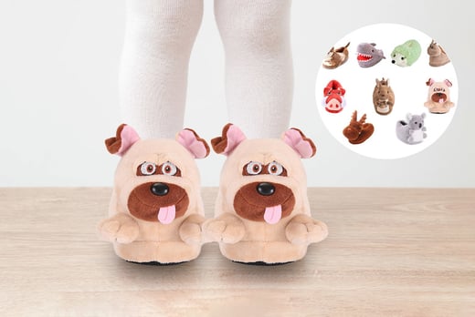 Kids' Cute Animal Slippers Deal - Wowcher