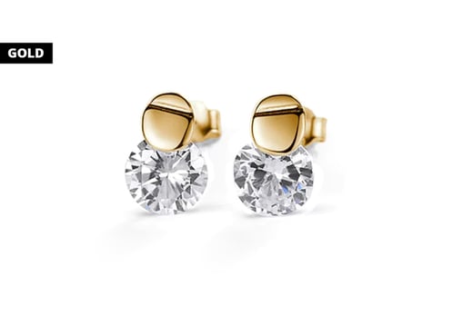 2-GOLD-Zirconia-Stud-Earrings---Gold-or-Silver-Plated
