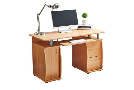 Deluxe-Computer-Desk-With-Cabinet-and-3-Drawers-2
