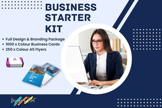 Business Starter Pack: 250 Flyers & 1000 Business Cards
