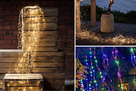 LED Waterfall Vine String Lights Offer LivingSocial