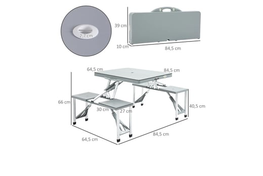 Aluminium-4-Seater-Portable-Picnic-Table-8