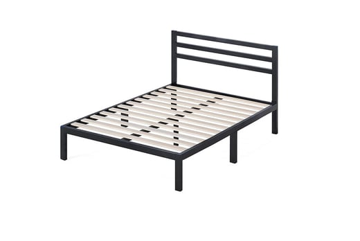 metal-bed-frame-with-optional-memory-foam-mattress-deal-wowcher