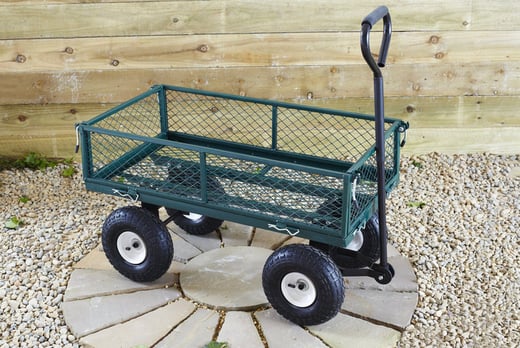 Heavy Duty Metal Garden Wagon Deal - Wowcher