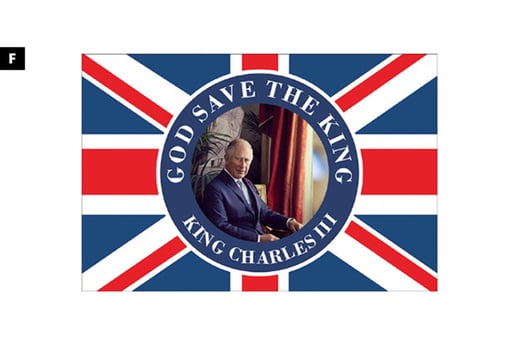 50 King Charles III Coronation Flags Deal - National Deal - Wowcher