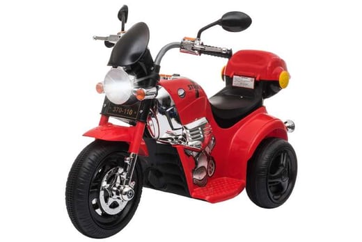 Homcom 6v Battery Kids Motorcycle Ride On Trike W  Lights - Wowcher