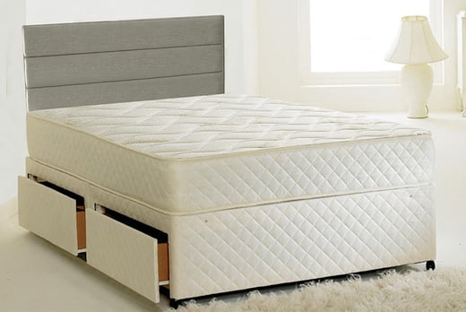 quilted damask bonnell sprung mattress king size