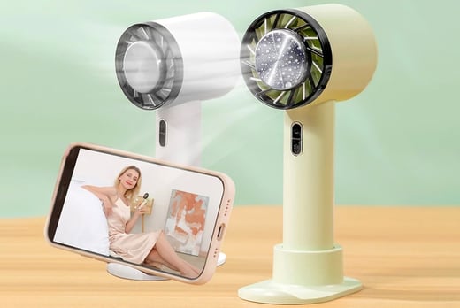 Portable Handheld Cooling Fan Deal - Wowcher