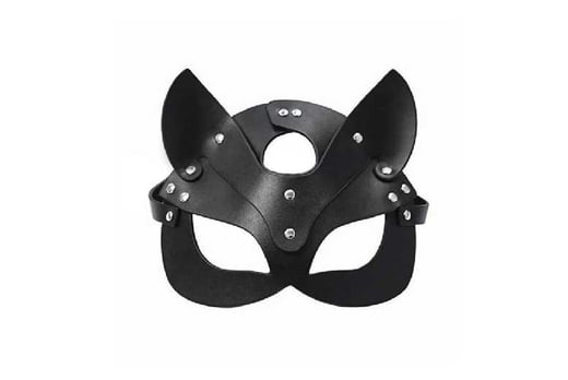 cat leather mask