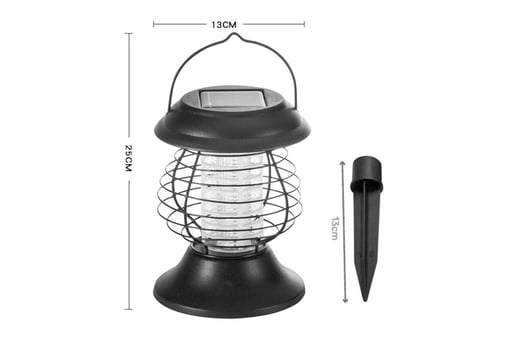 Outdoor Solar Power Mosquito Killer Lamp Fly Trap with Ground Spike-6