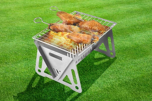 Foldable-Grill-Outdoor-Mini-Campfire-Stainless-Steel-BBQ-Grill-1