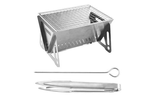 Foldable-Grill-Outdoor-Mini-Campfire-Stainless-Steel-BBQ-Grill-2
