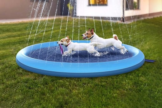 Pet Sprinkler Pad Inflatable Water Spray Pad Mat-1