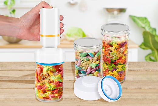 Electric Mason Jar Vacuum Sealer Kit Deal Wowcher