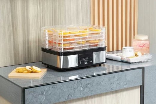 MCOMC Electric Food Dehydrator Machine 5 Tray Tier Fruit Dryer