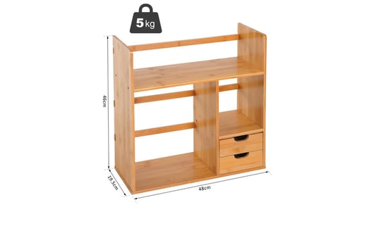 Bamboo-Desk-Organiser-Desktop-Bookcase-8