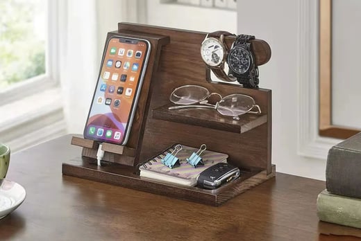 Wooden-Docking-Station-Key-Wallet-Watch-Wooden-Organizer-1