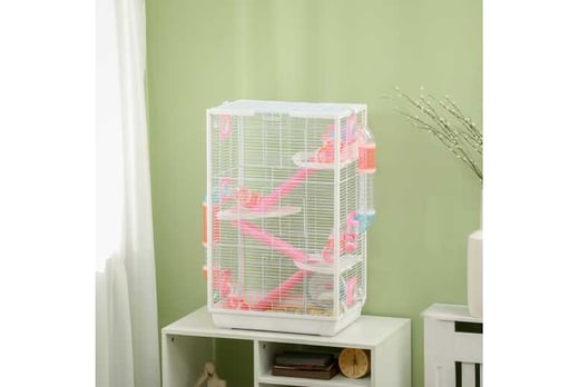 4-Tier Hamster Cage, Gerbilarium Cage, 47 x 29.5cm - National Deal ...