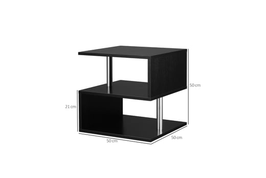 HOMCOM-50Lx50Wx50H-cm-Side-Table-Black-7