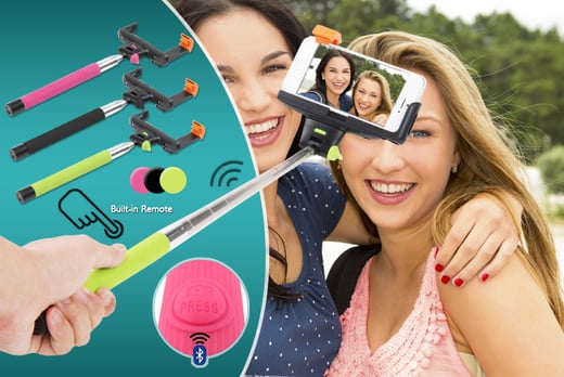 All In One Selfie Stick 3 Colours Cardiff Wowcher