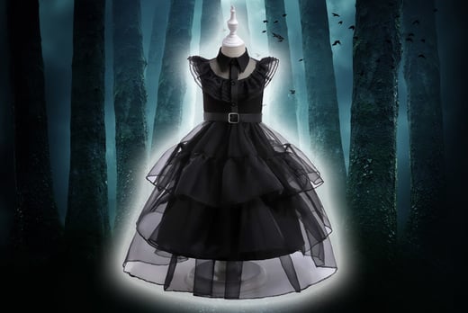 Black Colour Princess Dress-1