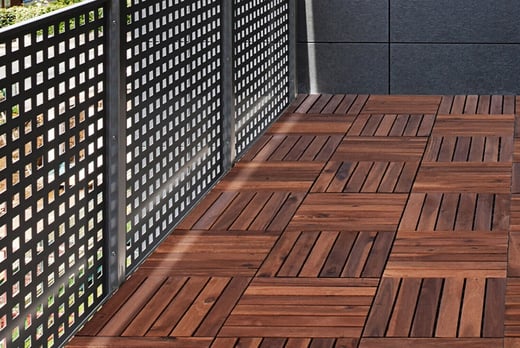 Acacia Wood Decking Tiles Deal Wowcher