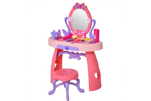 Pretend-Play-Plastic-Vanity-Table-Set-Pink-2
