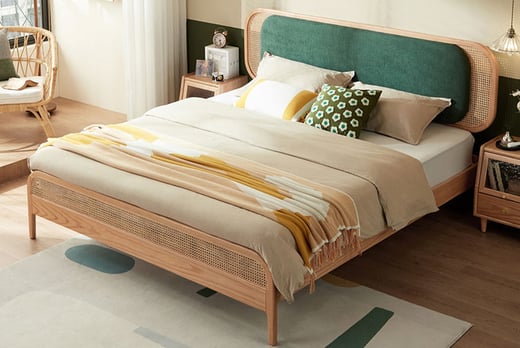 Bed-with-Green-headboard-1