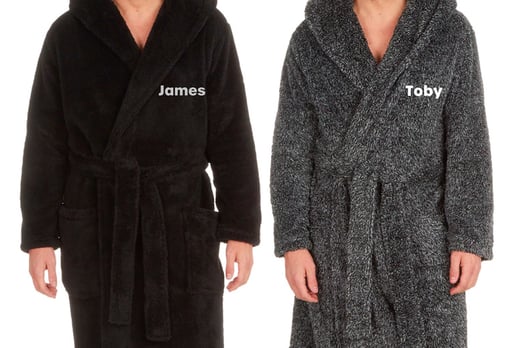 Long Hooded Zip Up Dressing Gown Deal - Wowcher