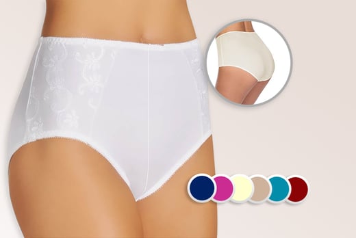 6Pack HighWaisted Plus Size Panties Oxford