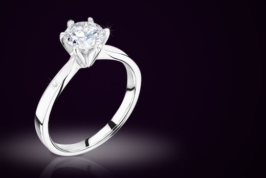 1pt Diamond & Crystal Ring - National Deal - Wowcher
