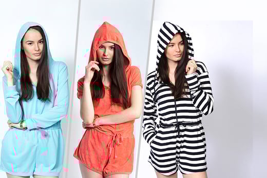 towelling playsuit ladies