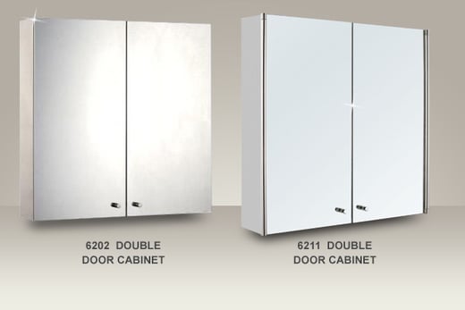 Stainless Steel Mirrored Bathroom Cabinet Shop Wowcher