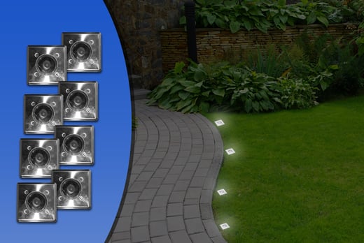 2 Or 8 Solar Garden Ground Lights Wowcher Urshu Solar Light
