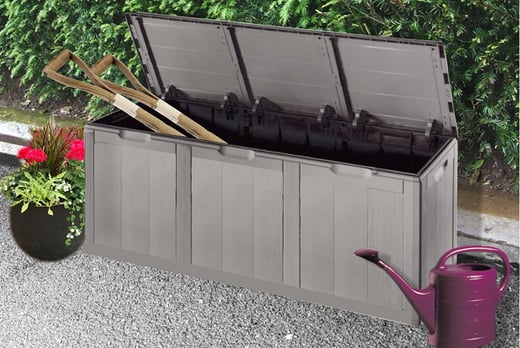 XL Weatherproof Garden Storage Box - 2 Colours! - National Deal - Wowcher