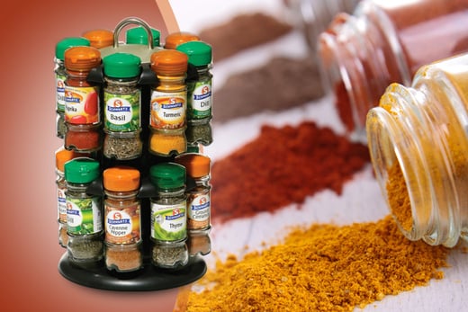 schwartz revolving spice rack