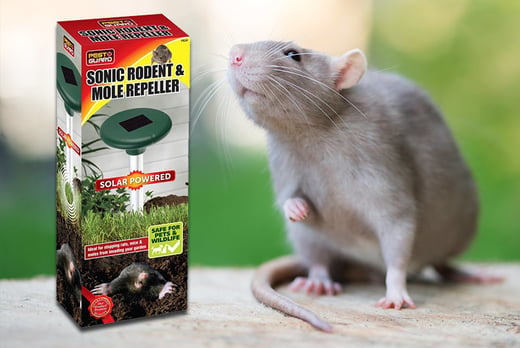 Solar-Powered Sonic Rodent Repeller - National Deal - Wowcher