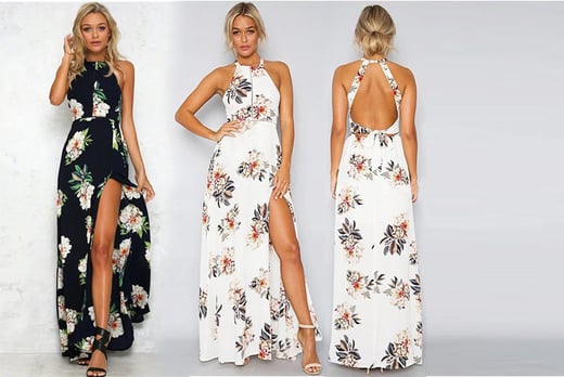 halter top maxi dresses for summer
