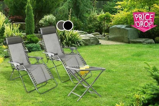 grey zero gravity sun loungers