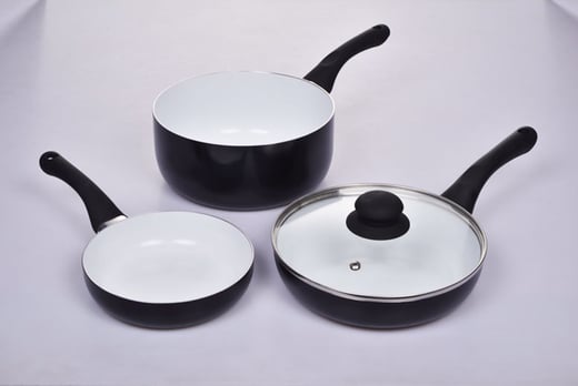 4pc Ceramic Pan Set - 4 colours! | Shop | Wowcher