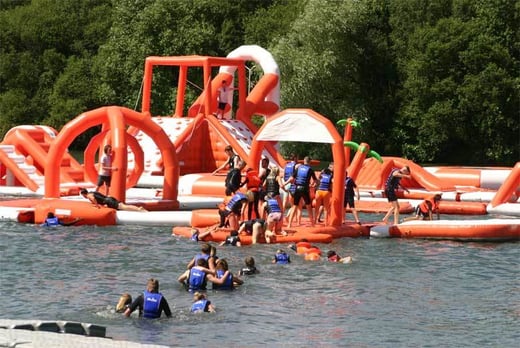 lakeside inflatable park