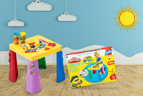 play doh let's create table