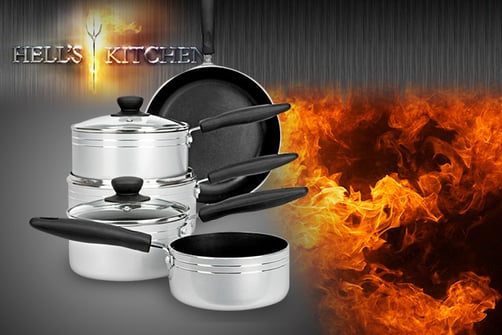 Hell S Kitchen Pan Set Essex Wowcher   24203 