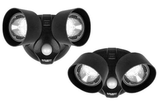 Wireless Outdoor Security Dual Motion Sensor Spotlight Home 269587