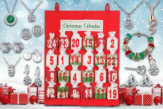 Jewellery Advent Calendar with Gifts made with Crystals from Swarovski