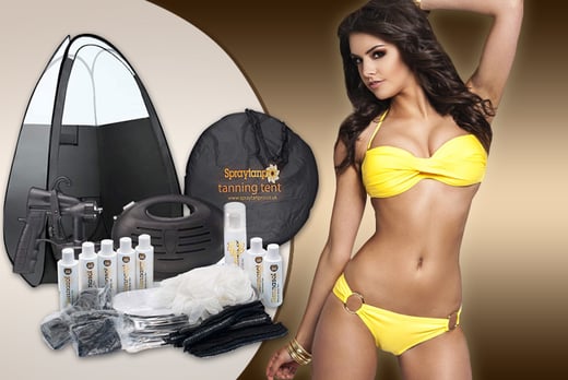 Home Spray Tan Machine 7 Tan Solutions Pop Up Spray Tent Wowcher   150874 