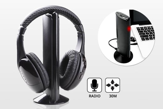 wireless headphones with stand