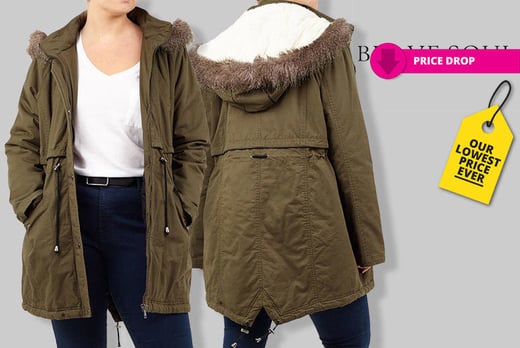 size 24 parka coat